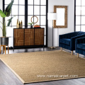 Natural fiber large seagrass floor area rug